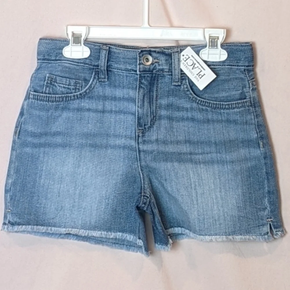 The Children's Place Shortie Short Court Light Wash Jean Shorts size 10